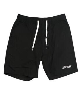 Zanerobe Zephyr Short Mens M Black 100% Cotton Drawstring Walk Shorts Streetwear